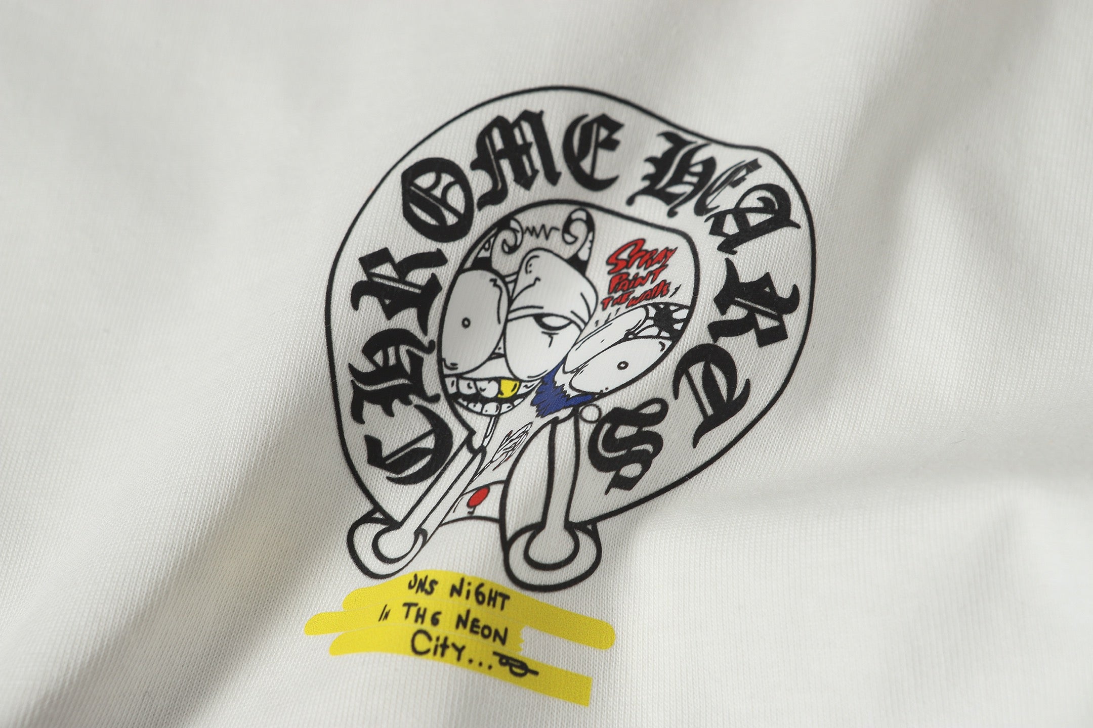 Neon Spray Paint Character White T-Shirt™
