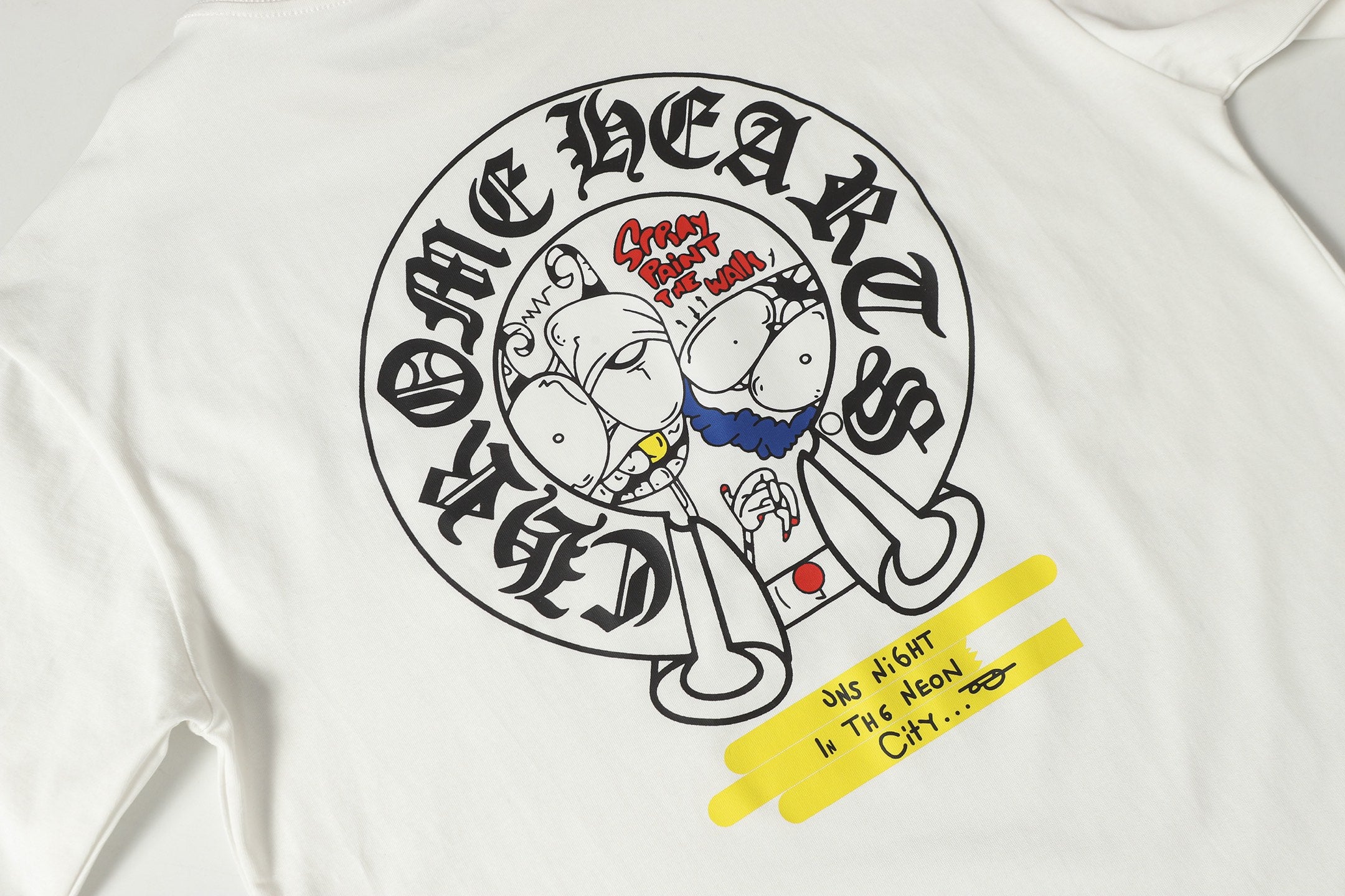 Neon Spray Paint Character White T-Shirt™