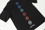 Vertical Multicolor Horseshoe Black T-Shirt™
