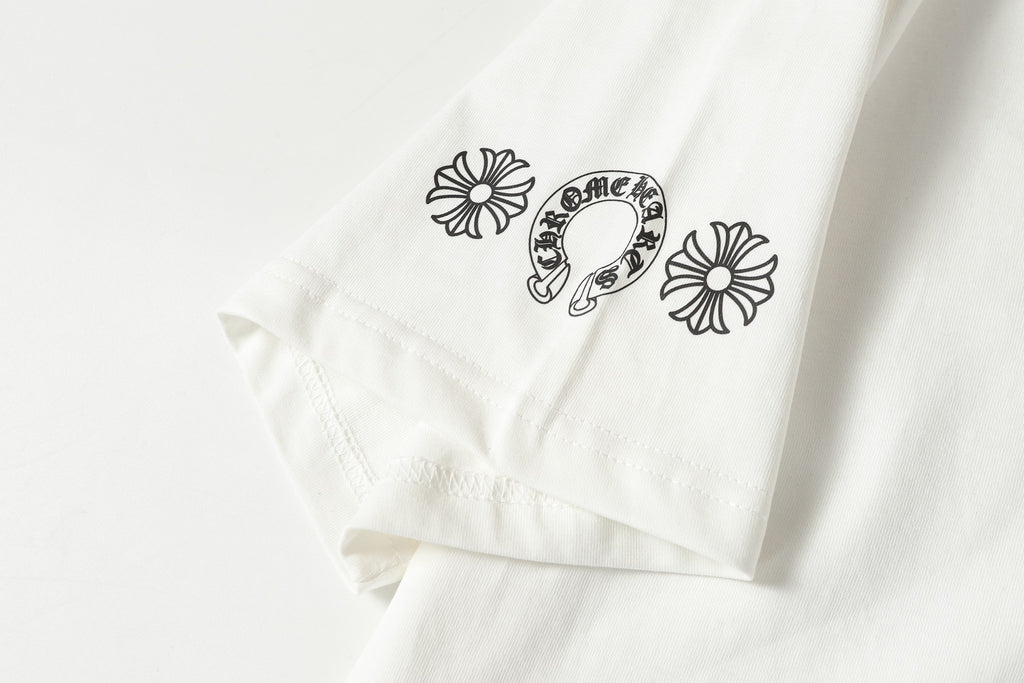 Vertical Multicolor Horseshoe White T-Shirt™