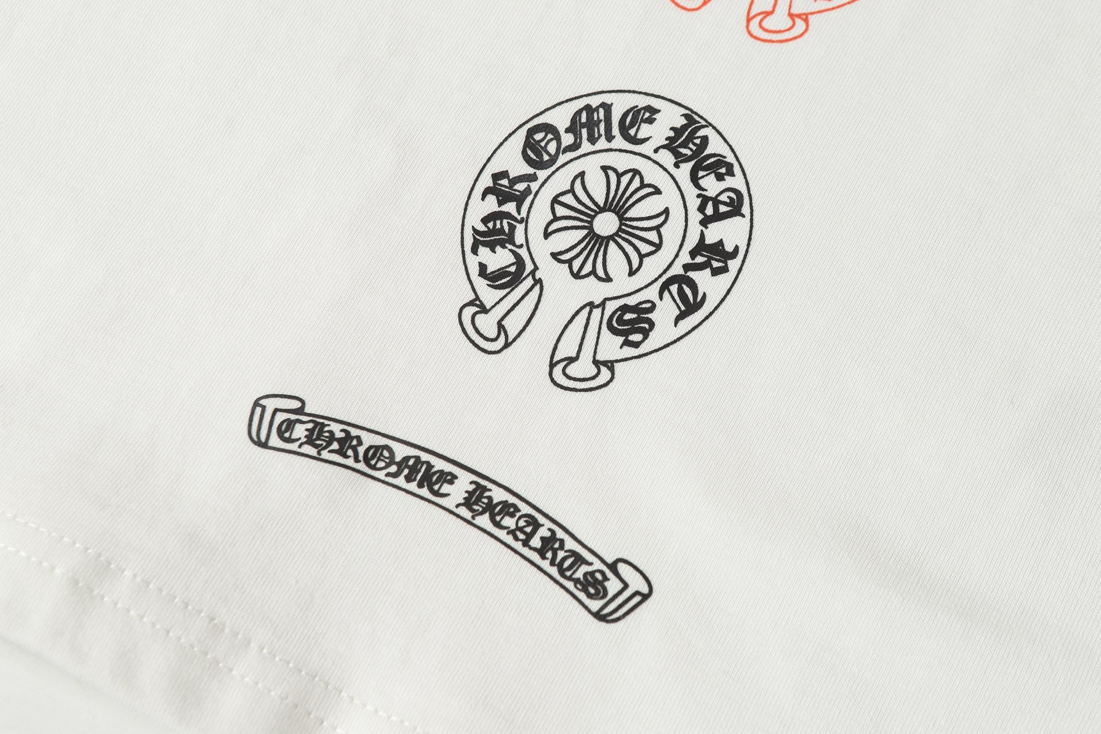Vertical Multicolor Horseshoe White T-Shirt™
