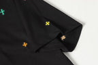 Multicolor Mini Cross Scatter Black T-Shirt™