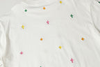 Multicolor Mini Cross Scatter White T-Shirt™