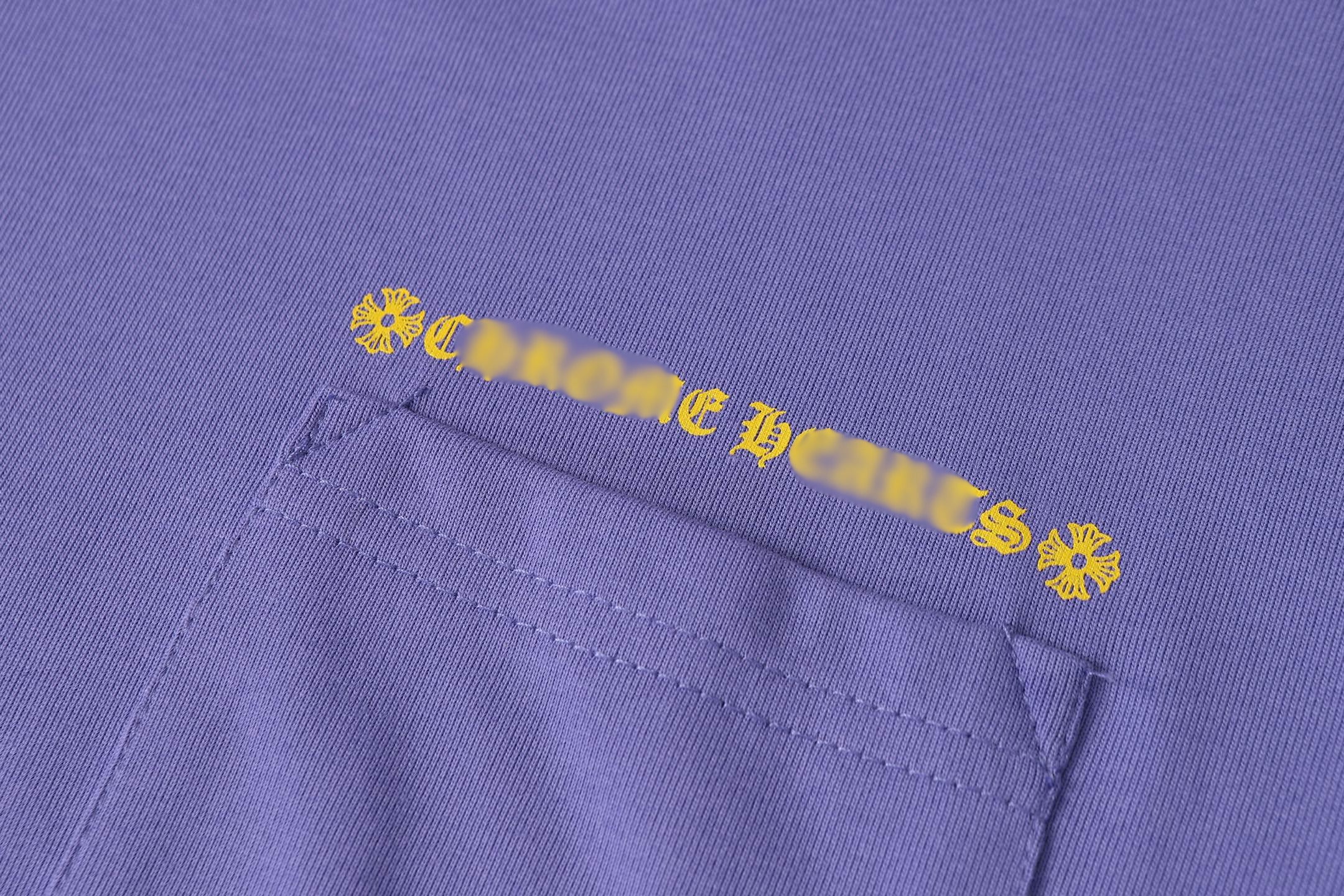 Script Graphic Pocket Purple T-Shirt™