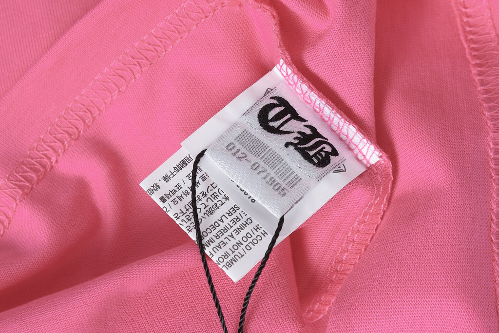 Embroidered Logo Metal Cross Pink T-Shirt™