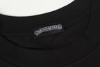 Pink Embroidered Logo Metal Cross Black T-Shirt™