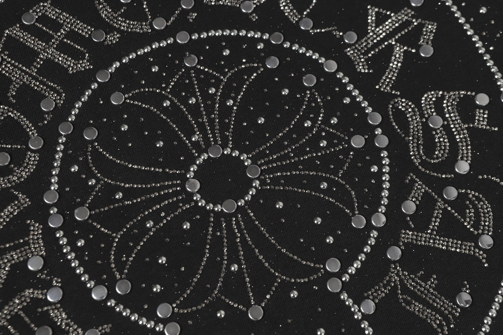 Crystal Studded Horseshoe Black T-Shirt™