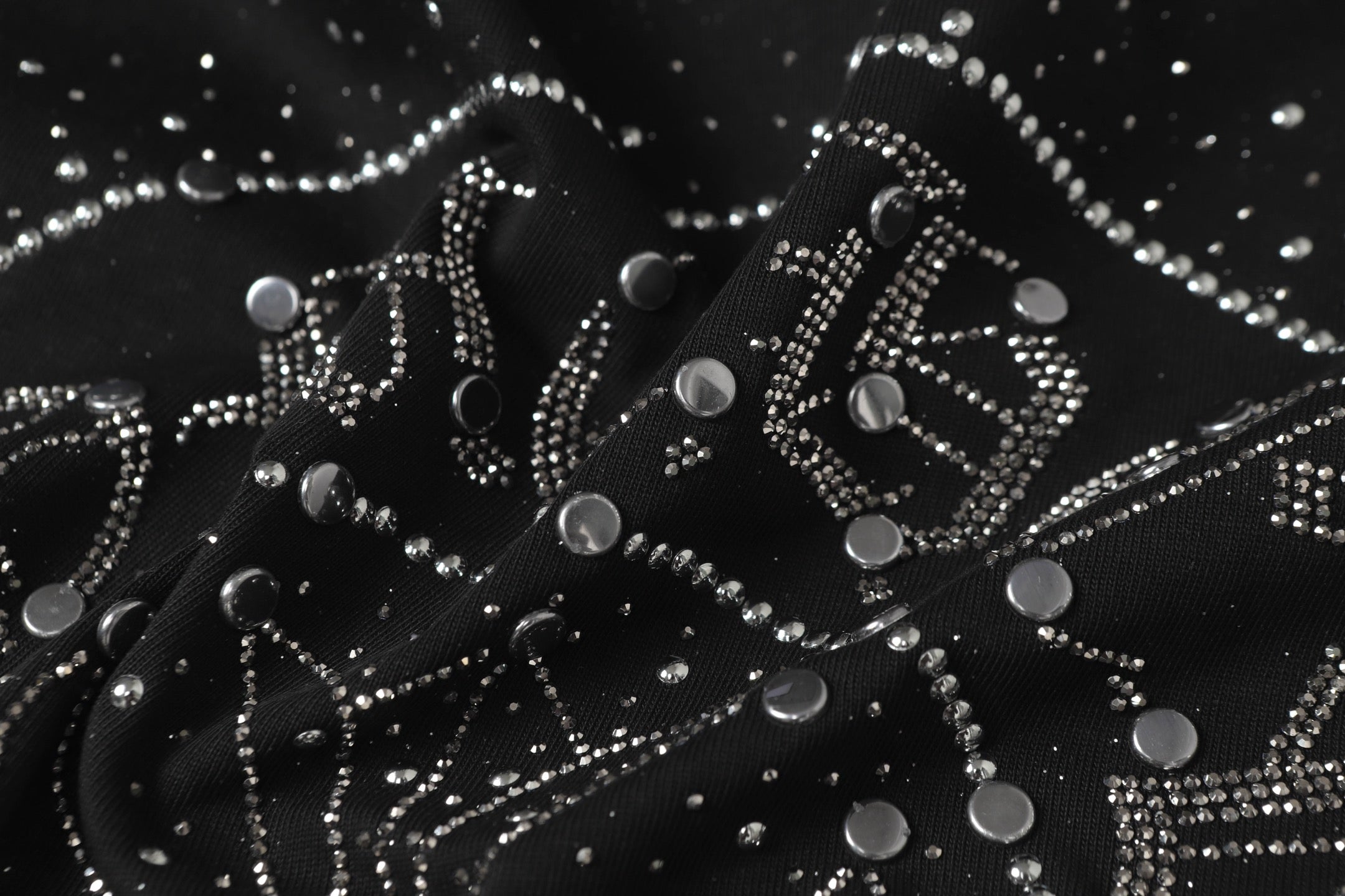 Crystal Studded Horseshoe Black T-Shirt™