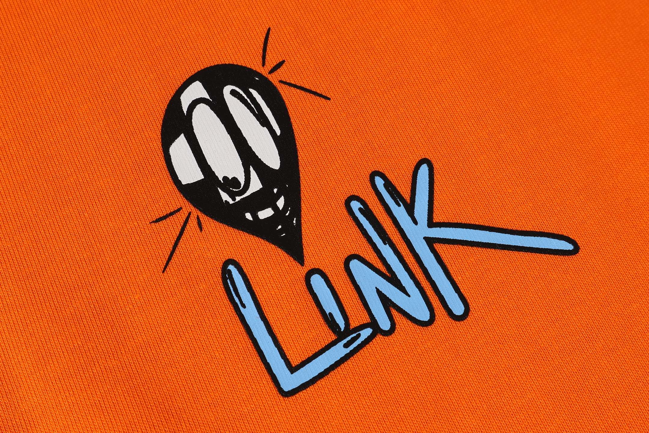 Link Build Graphic Orange T-Shirt™