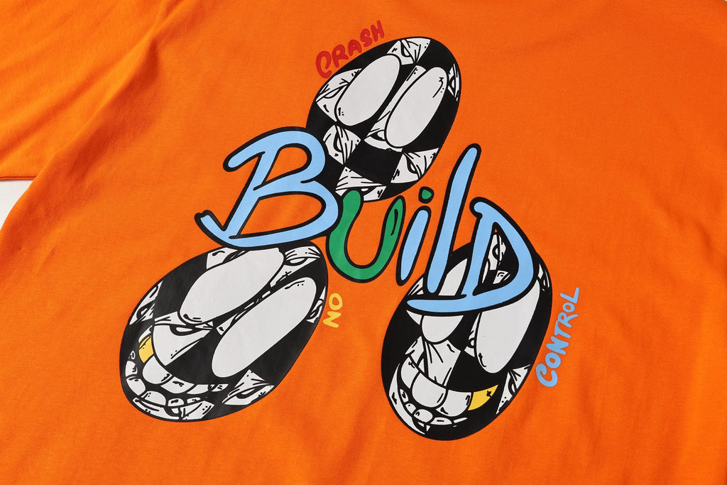 Link Build Graphic Orange T-Shirt™