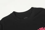 Ornate Pink Dagger Typography Black T-Shirt™