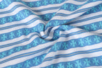 Blue Stripe Cross Pattern T-Shirt™