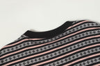 Pink Stripe Cross Pattern T-Shirt™