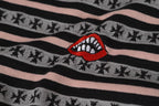 Pink Stripe Cross Pattern T-Shirt™