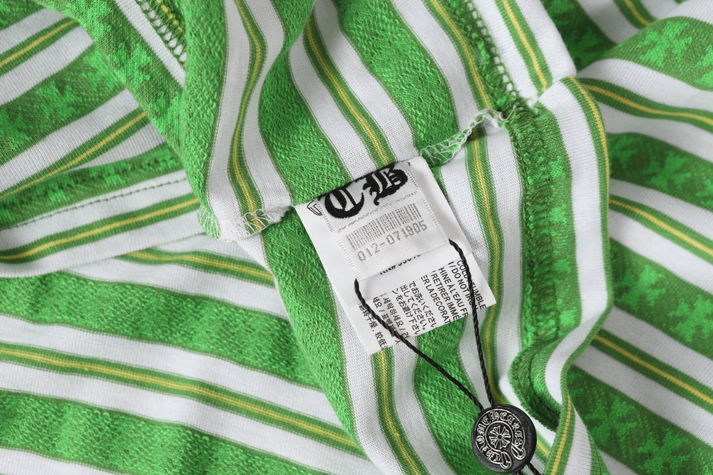 Green Stripe Cross Pattern T-Shirt™