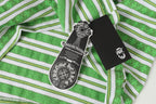 Green Stripe Cross Pattern T-Shirt™