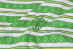 Green Stripe Cross Pattern T-Shirt™
