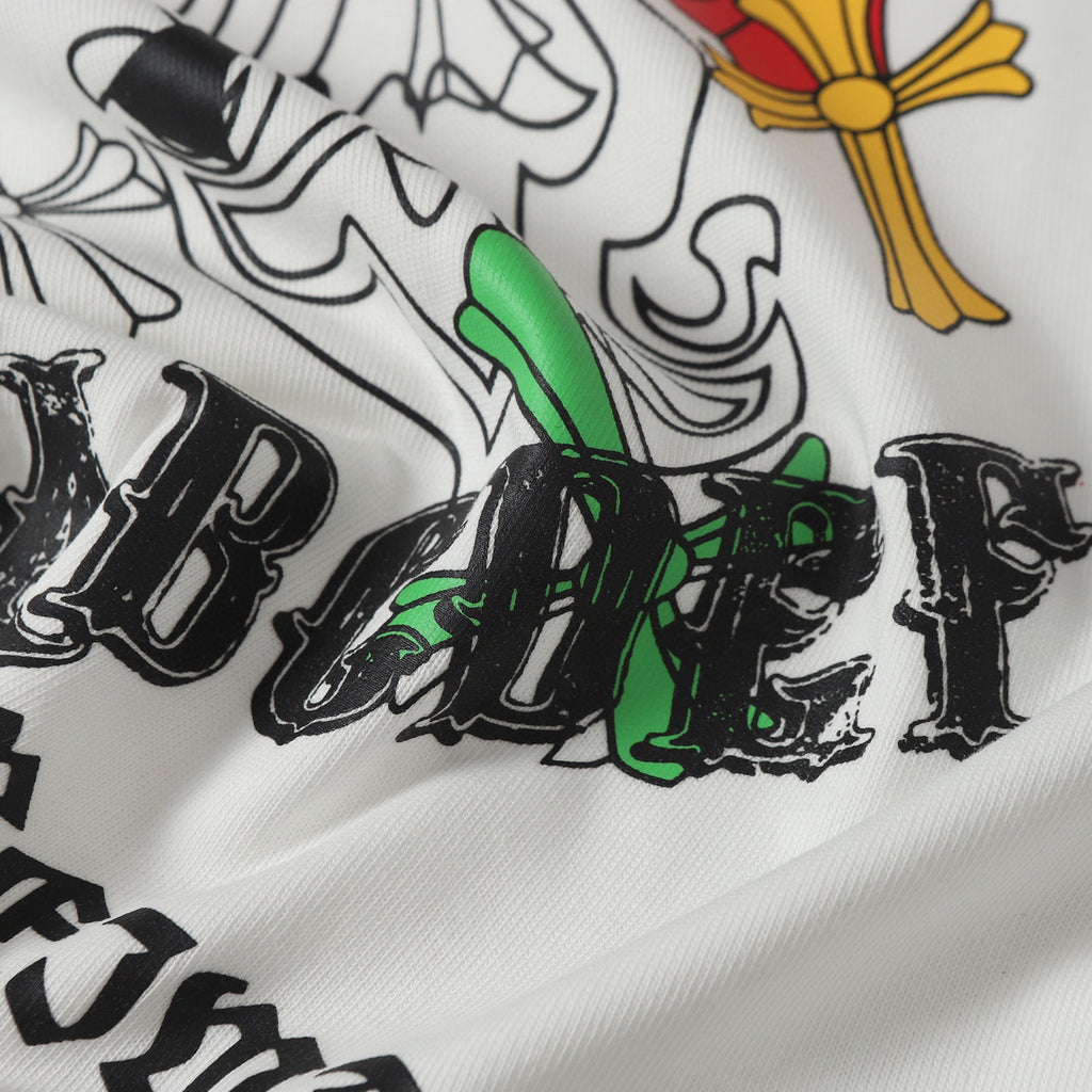 Ornate Multicolor Cross Cluster White T-Shirt™