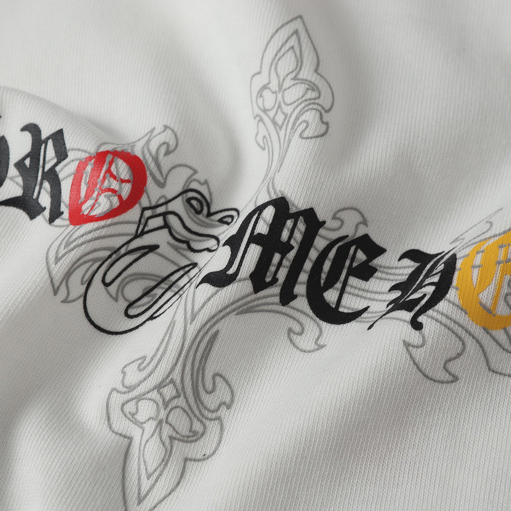 Ornate Multicolor Cross Cluster White T-Shirt™