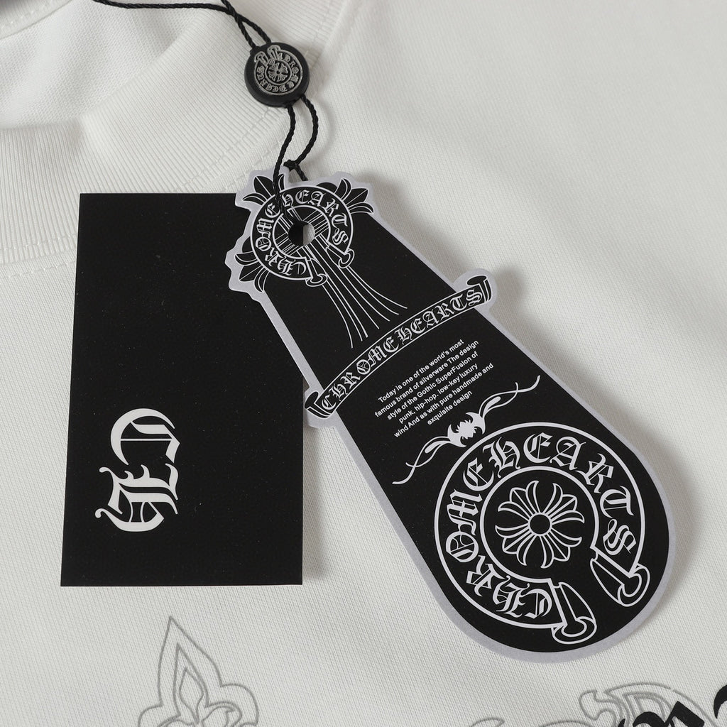 Ornate Multicolor Cross Cluster White T-Shirt™