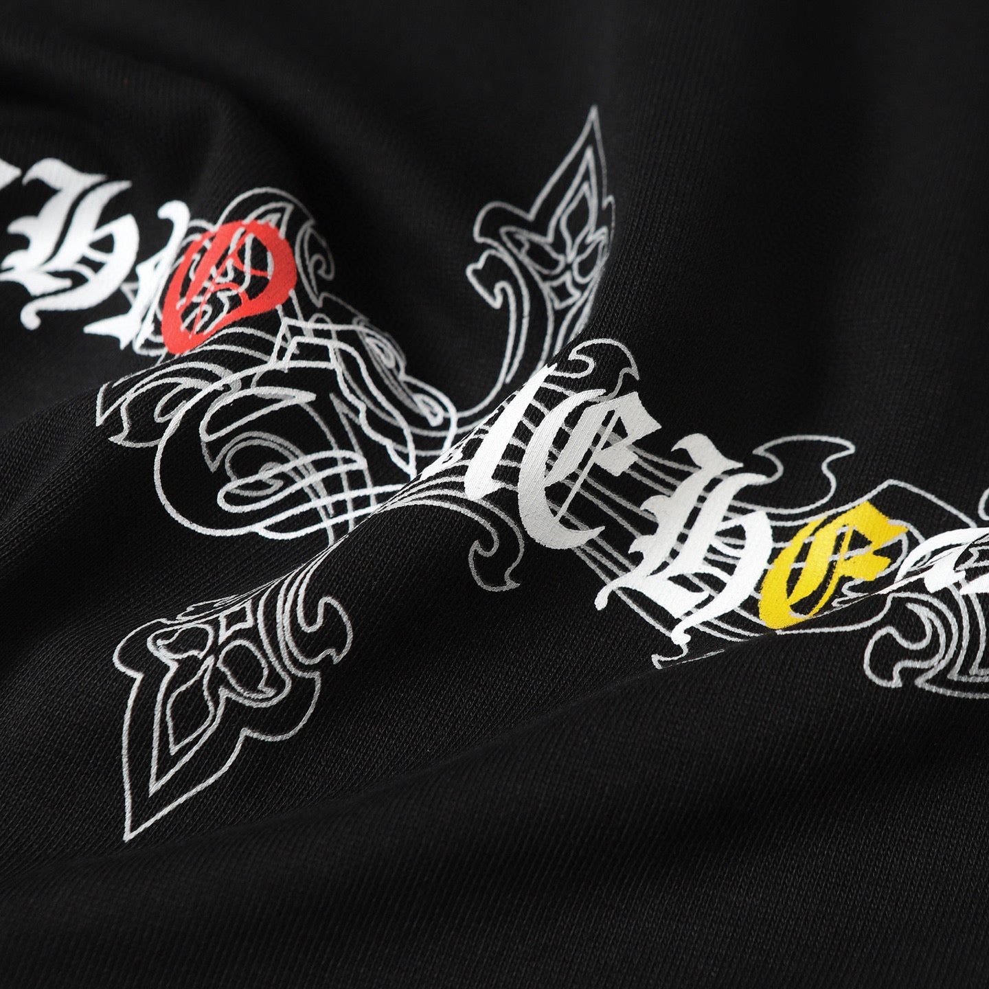 Ornate Multicolor Cross Cluster Black T-Shirt™