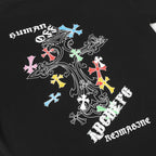 Ornate Multicolor Cross Cluster Black T-Shirt™
