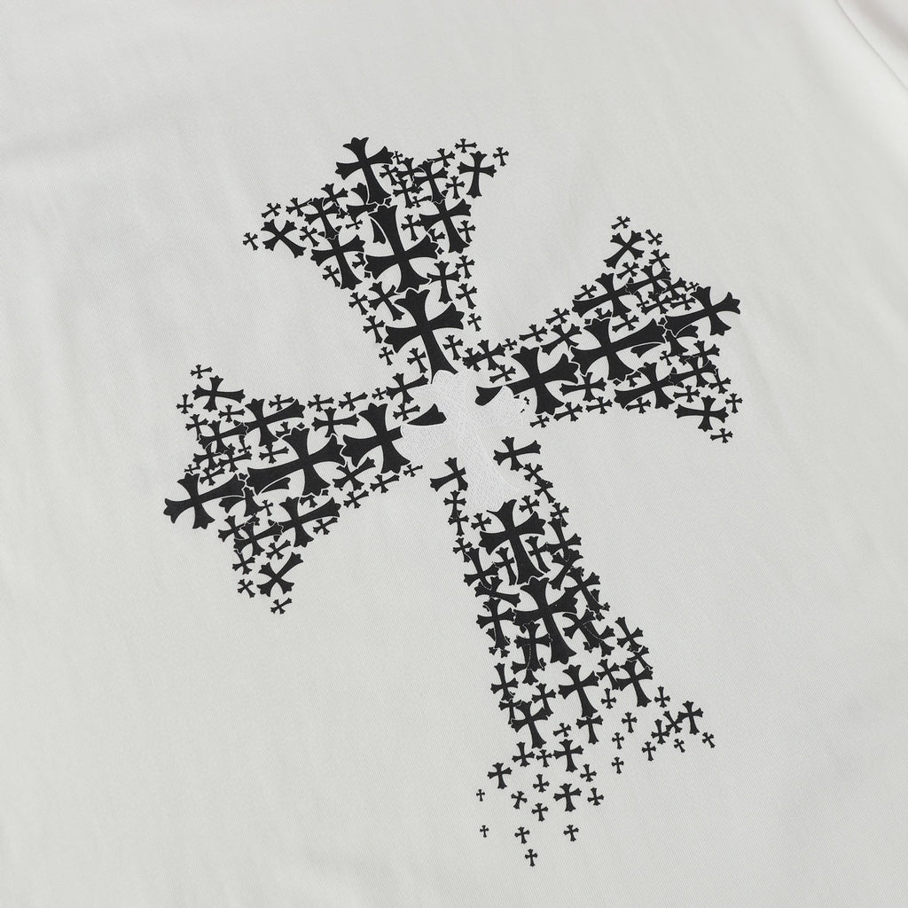 Cross Cluster Mosaic White T-Shirt™