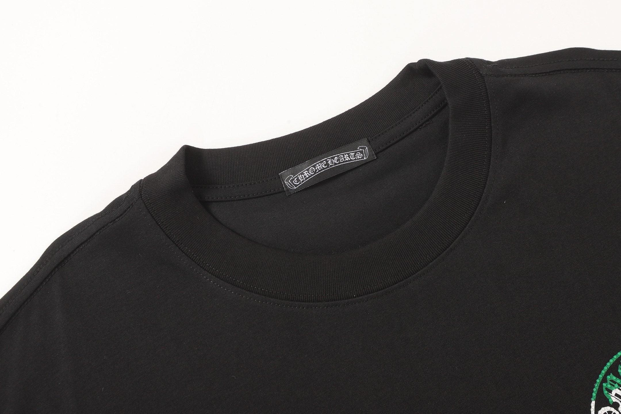 Rhinestone Color Fade Horseshoe Black T-Shirt™