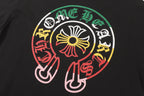 Rhinestone Color Fade Horseshoe Black T-Shirt™