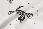 Ink Splatter Horseshoe White T-Shirt™
