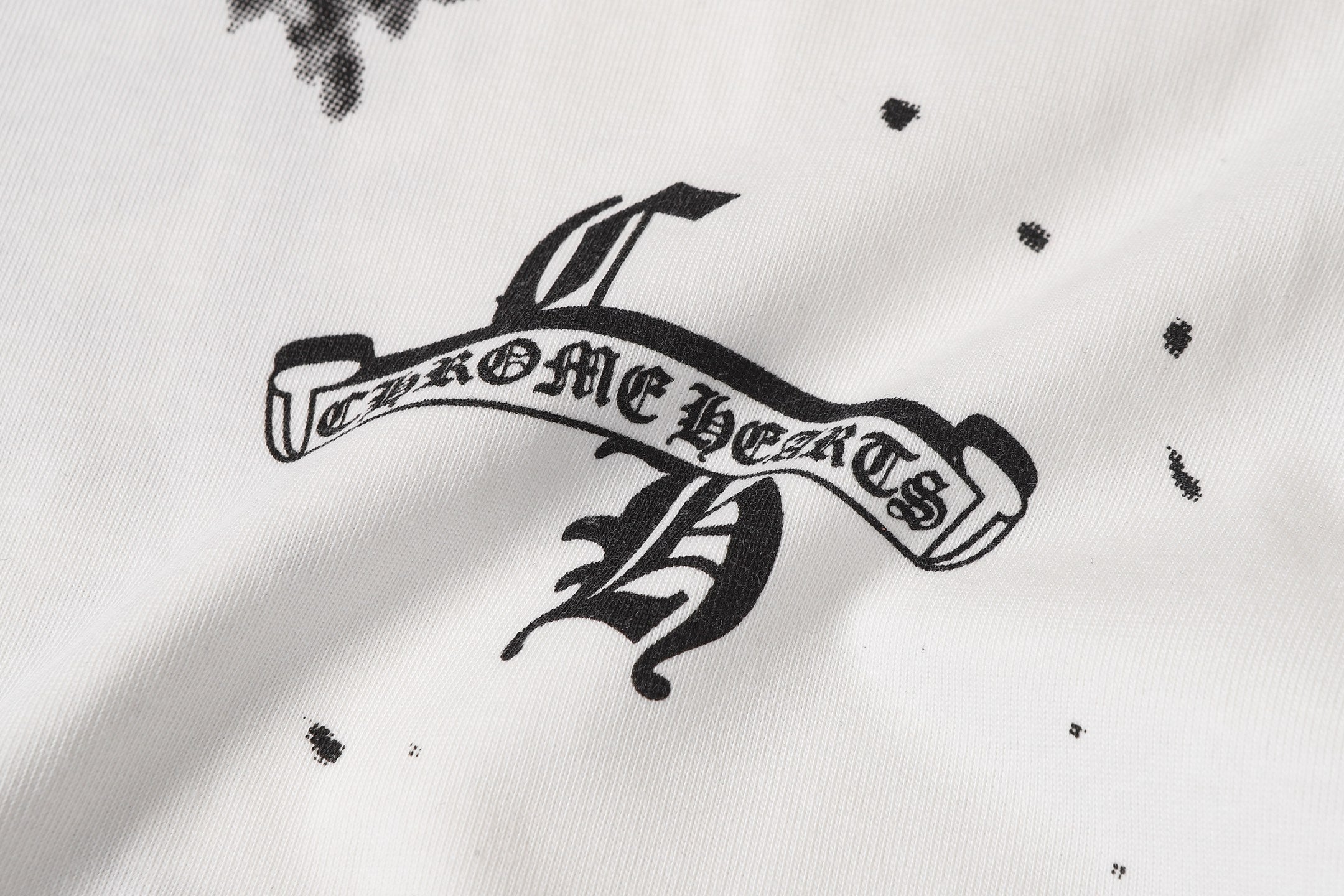 Ink Splatter Horseshoe White T-Shirt™