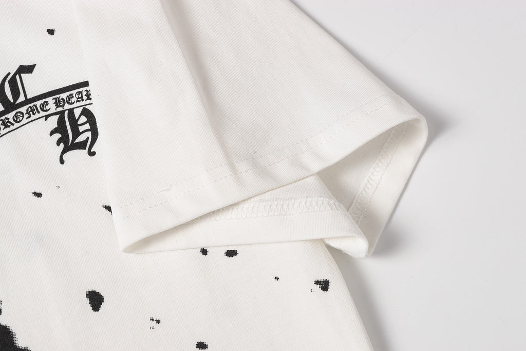 Ink Splatter Horseshoe White T-Shirt™