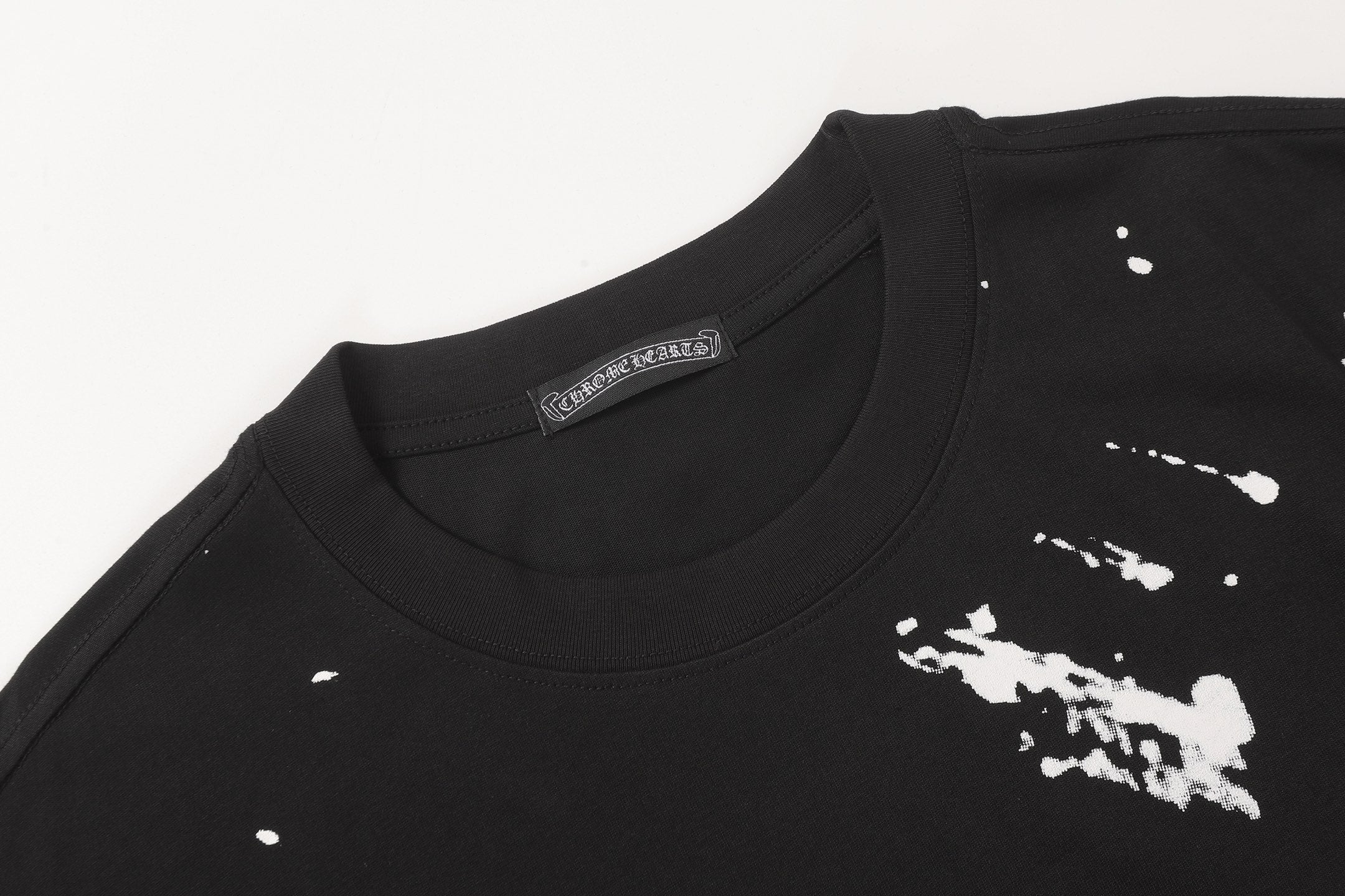 Ink Splatter Horseshoe Black T-Shirt™