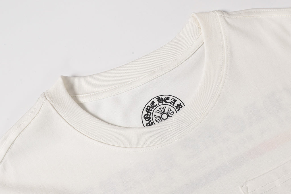 Racing Stripe Pocket White T-Shirt™