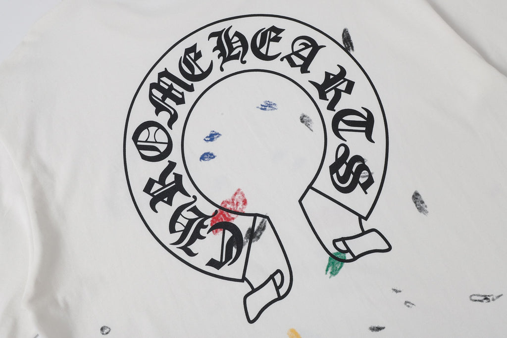 Paint Speck Horseshoe White T-Shirt™