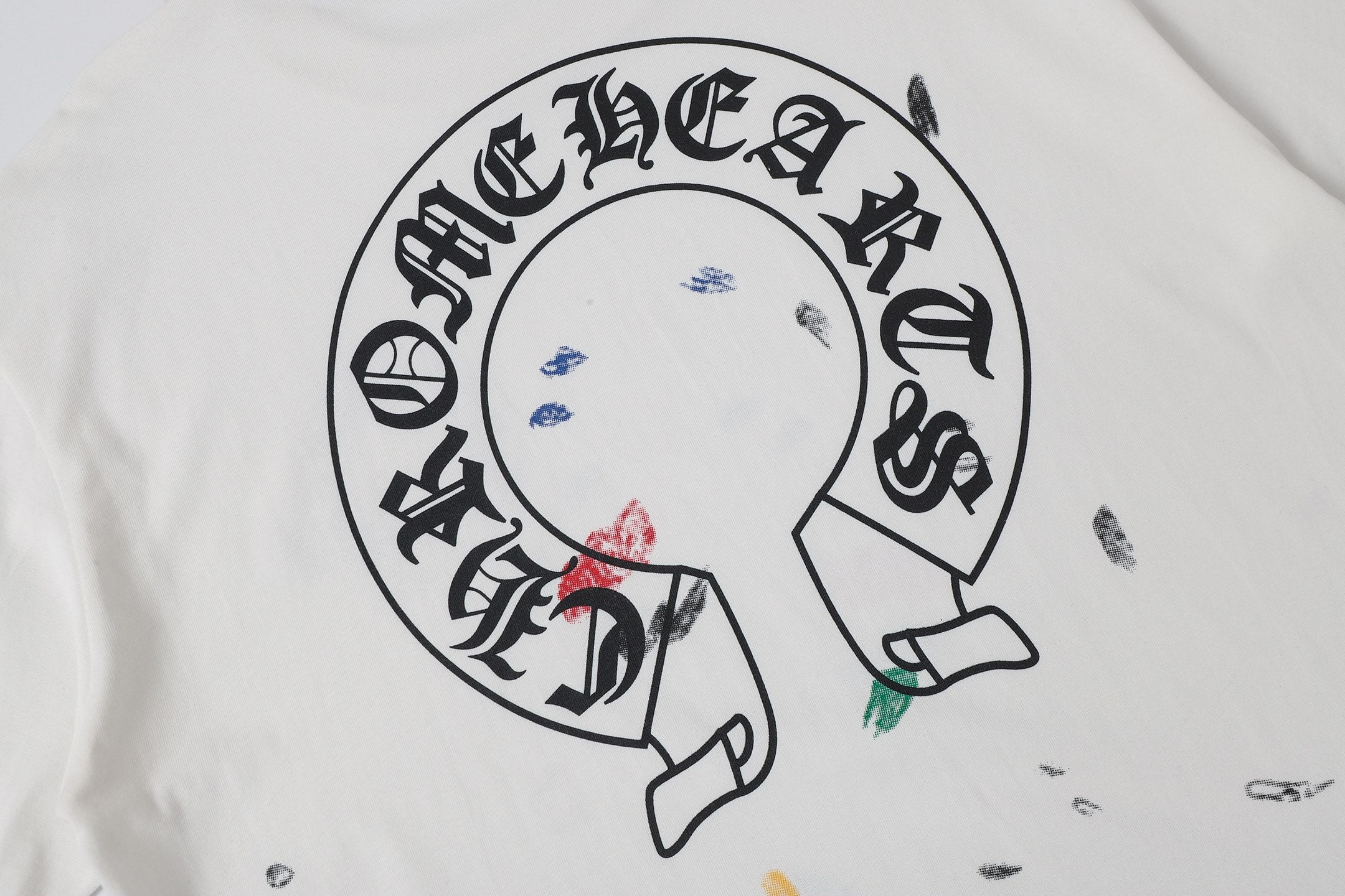 Paint Speck Horseshoe White T-Shirt™