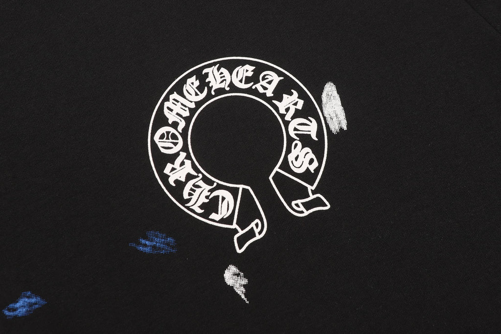 Paint Speck Horseshoe Black T-Shirt™