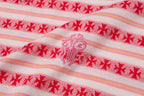Red Stripe Cross Pattern T-Shirt™