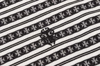 White Stripe Cross Pattern T-Shirt™