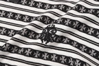 White Stripe Cross Pattern T-Shirt™