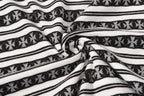 White Stripe Cross Pattern T-Shirt™
