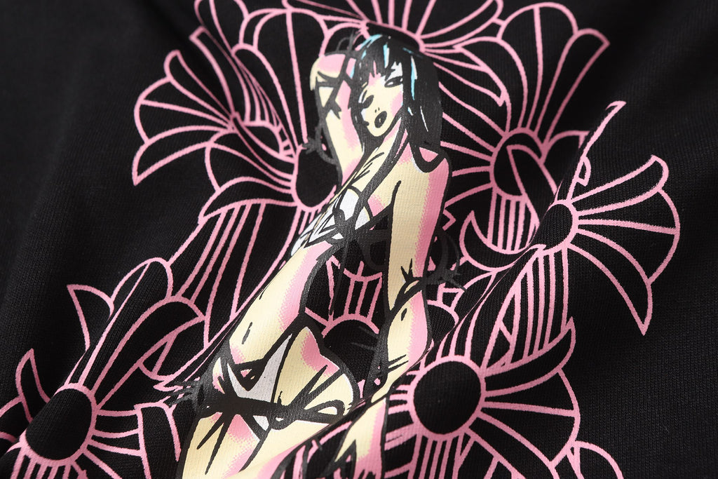 Pink Deadly Doll Black T-Shirt™