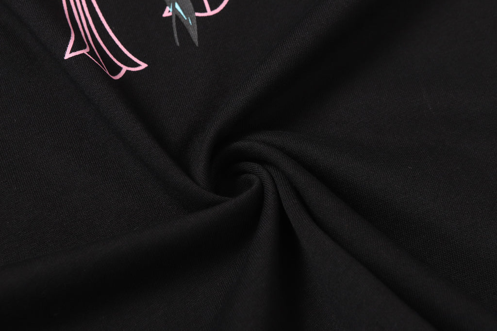 Pink Deadly Doll Black T-Shirt™