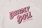 Pink Deadly Doll White T-Shirt™