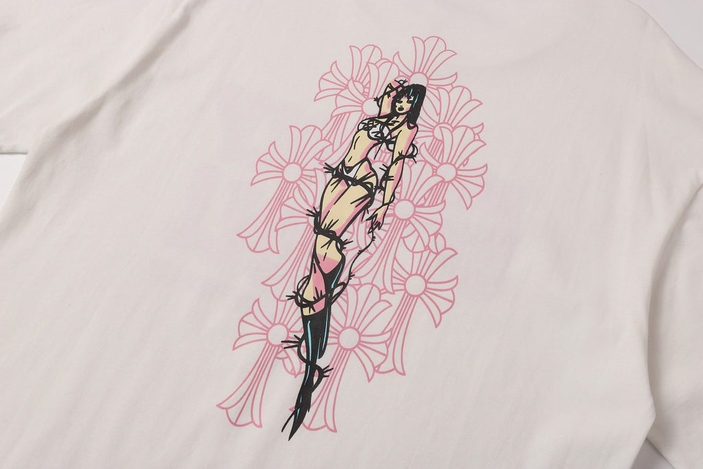 Pink Deadly Doll White T-Shirt™
