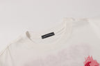Pink Drip Script Logo White T-Shirt™