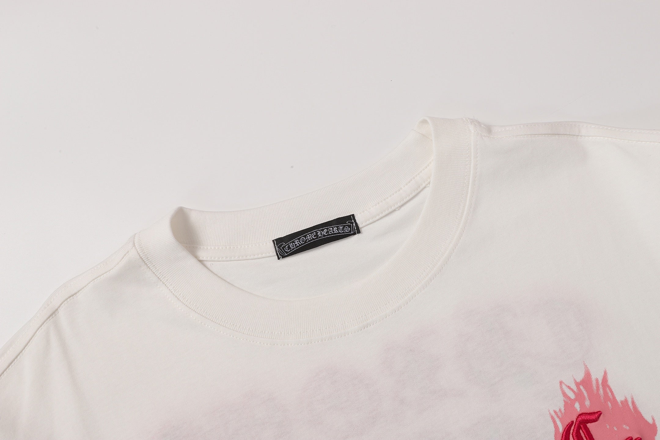 Pink Drip Script Logo White T-Shirt™