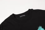Cyan Drip Script Logo Black T-Shirt™