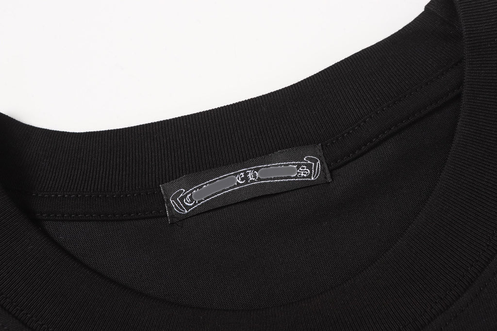 Cyan Drip Script Logo Black T-Shirt™