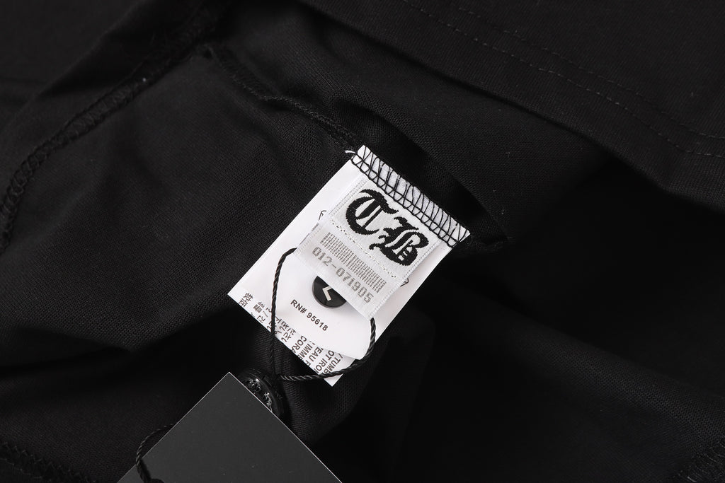 Cyan Drip Script Logo Black T-Shirt™